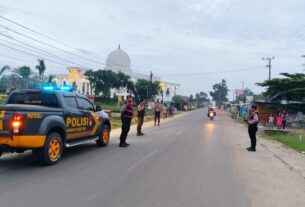 Cegah Balap Liar, Samapta Polres Tulang Bawang Gelar Patroli Sahur di Dua Lokasi Berbeda
