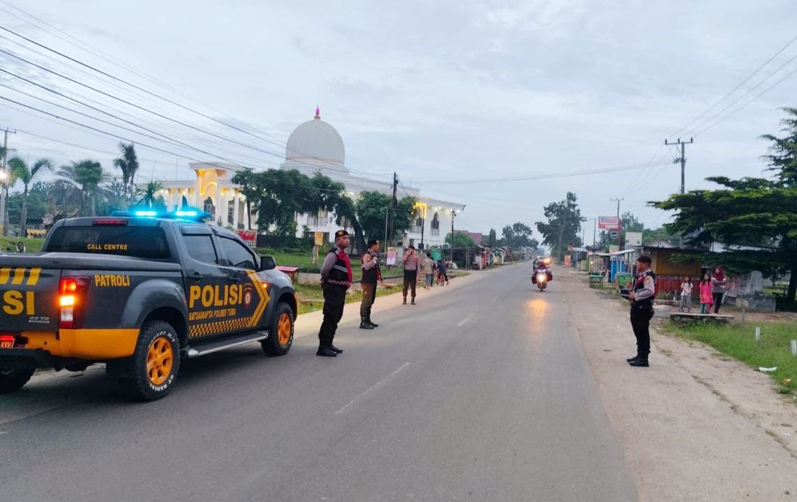Cegah Balap Liar, Samapta Polres Tulang Bawang Gelar Patroli Sahur di Dua Lokasi Berbeda