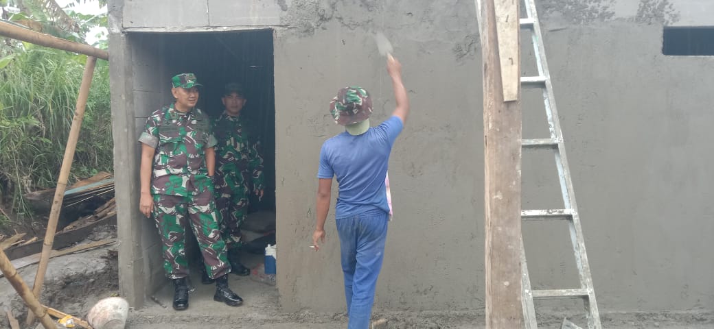 Dandim Boyolali Tinjau Langsung Progres RTLH Bapak Kurmin