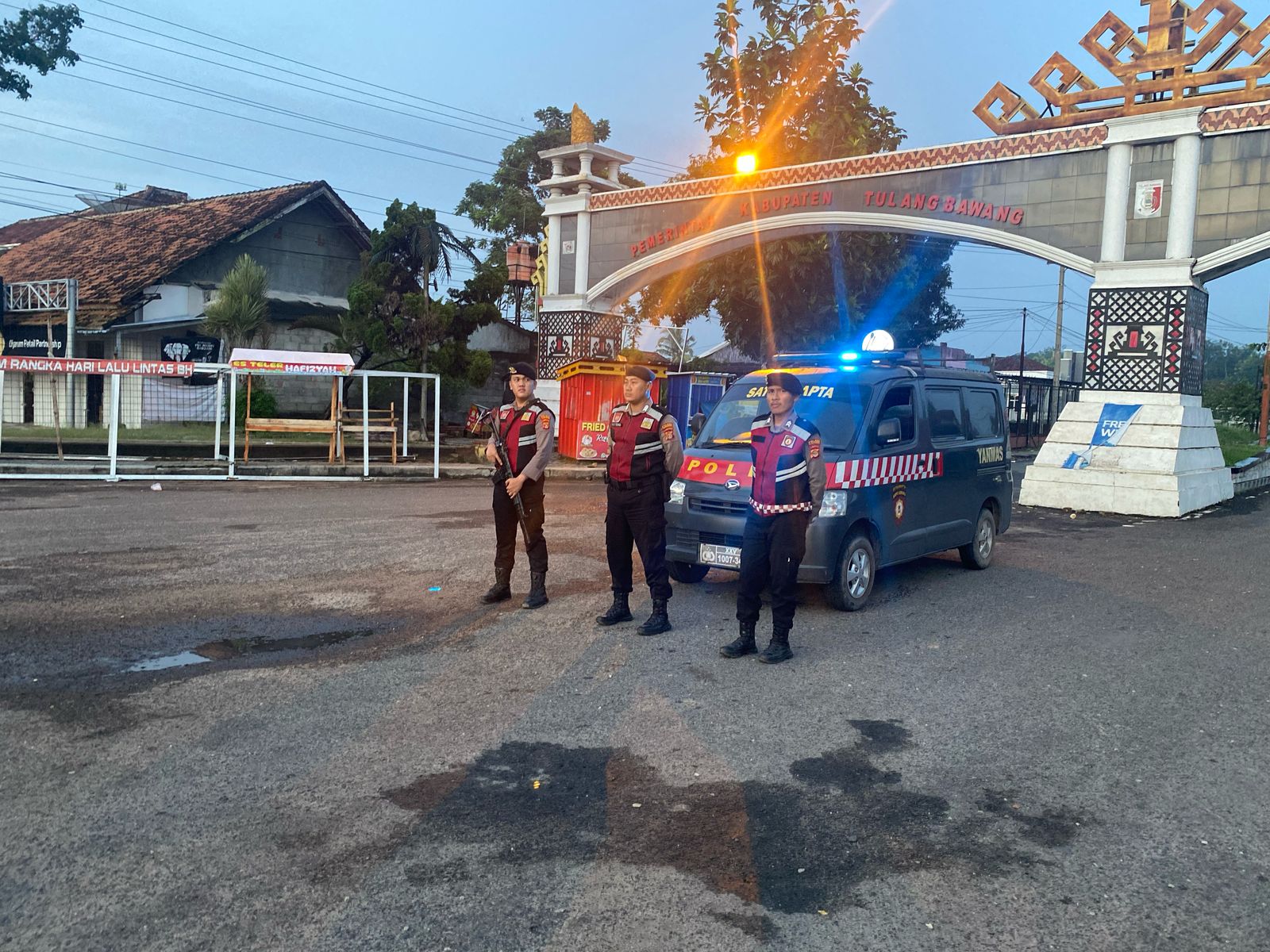 Dua Lokasi di Menggala Yang Jadi Sasaran Patroli Sahur Samapta Polres Tulang Bawang