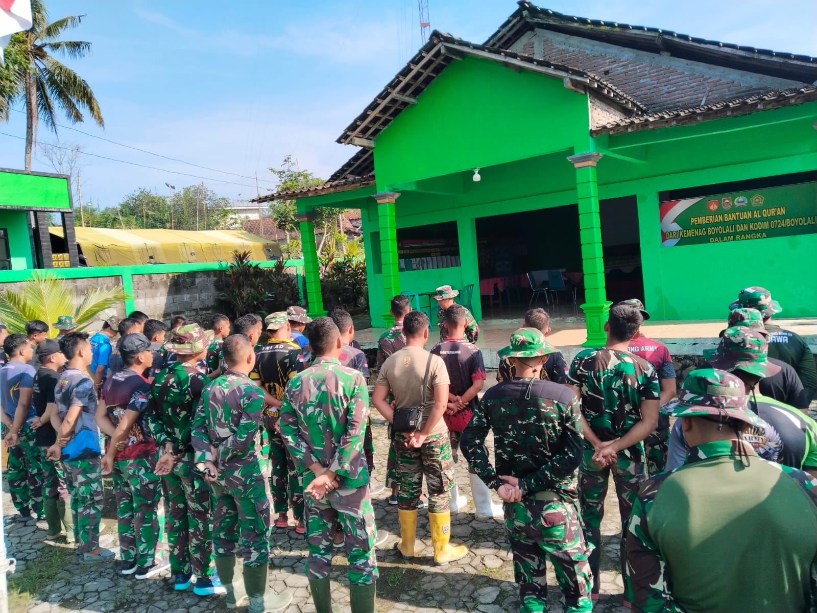 Piket Koramil 03/Serengan Patroli Bersama Malam Linmas