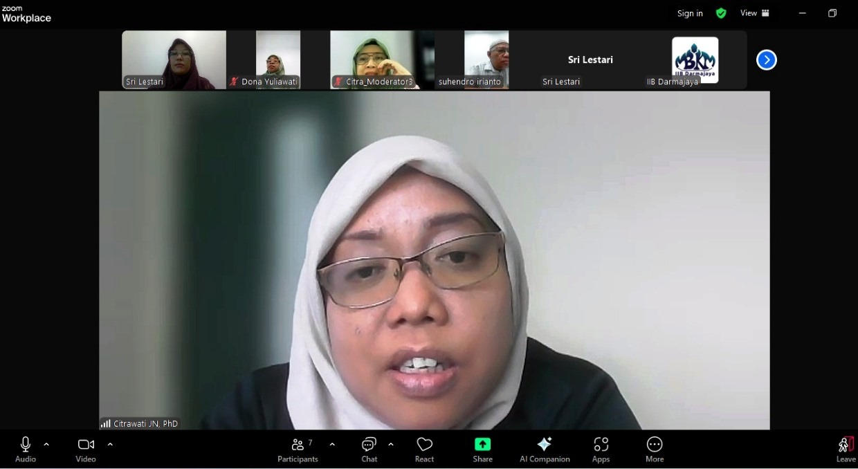 LPPM IIB Darmajaya Gelar Diskusi Virtual dengan Peneliti Malaysia untuk Tingkatkan Kolaborasi Penelitian Global