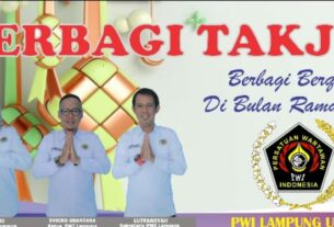PWI Lampung Utara Berbagi 1000 Takjil dan Buka Puasa Bersama
