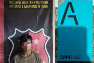 Pelaku Pencuri HP dan Uang tetangganya di tangkap Polisi