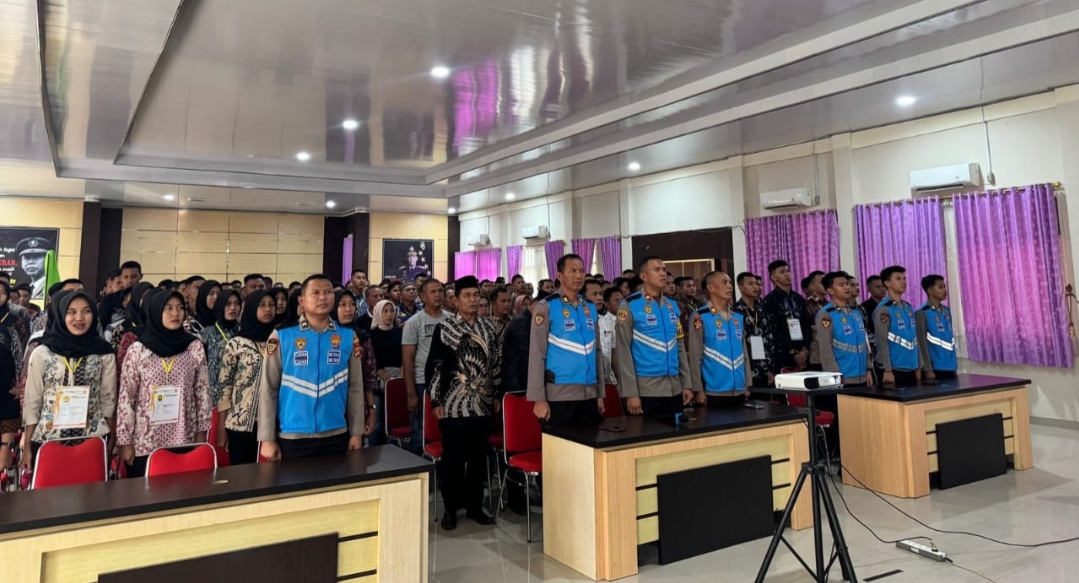 Polres Tanggamus Gelar Penandatanganan Pakta Integritas dan Pengambilan Sumpah RIM Terpadu T.A 2025