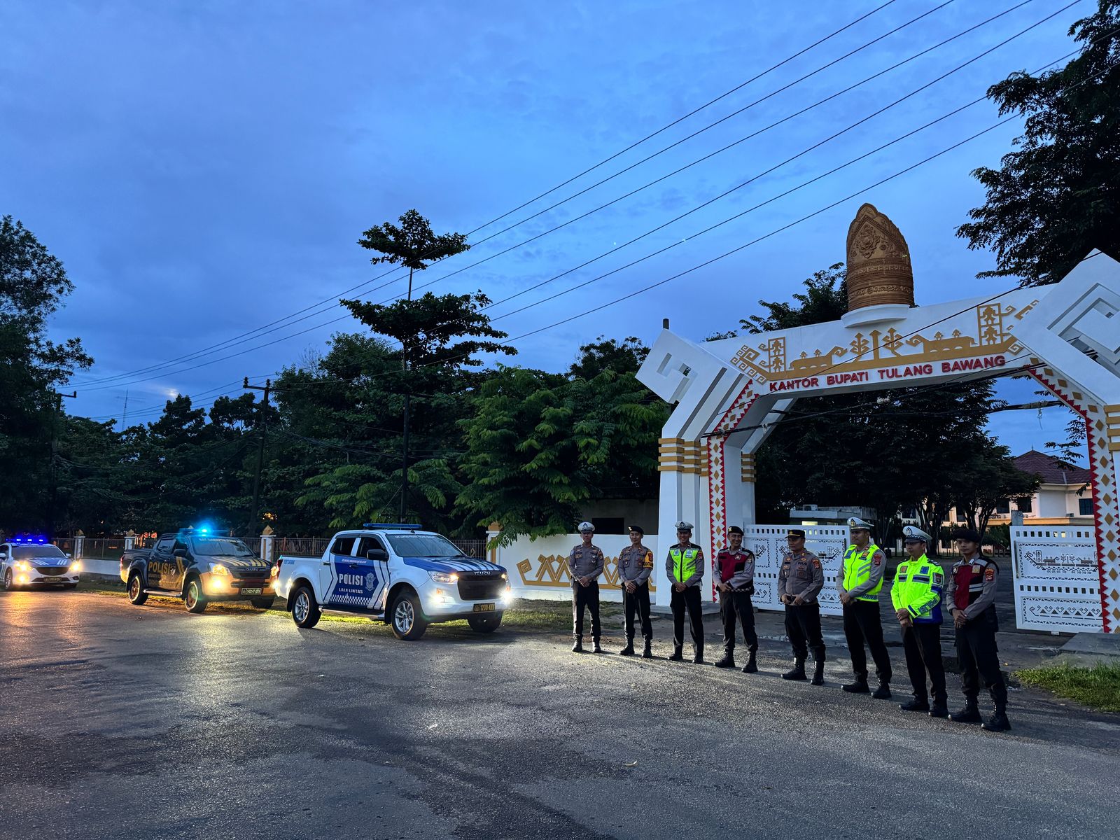 Polres Tulang Bawang Gelar Patroli Sahur di 5 Lokasi Berbeda Secara Serentak
