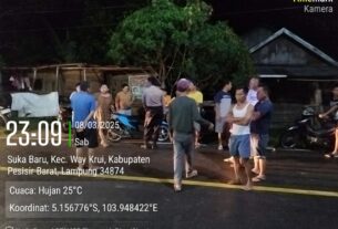 Polsek Pesisir Tengah Gelar Patroli Hunting, Bubarkan Remaja yang Akan Melakukan Tawuran