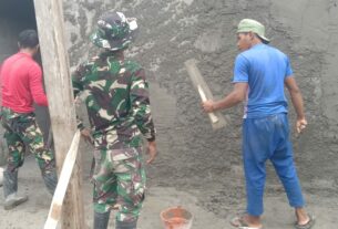 Progres RTLH Mulai Plester Dinding