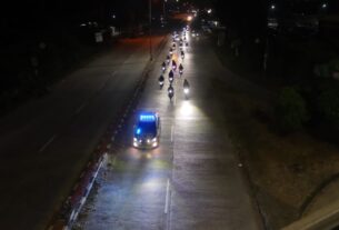 Satlantas Polresta Bandar Lampung Kawal Pemudik Motor Asal Pulau Jawa