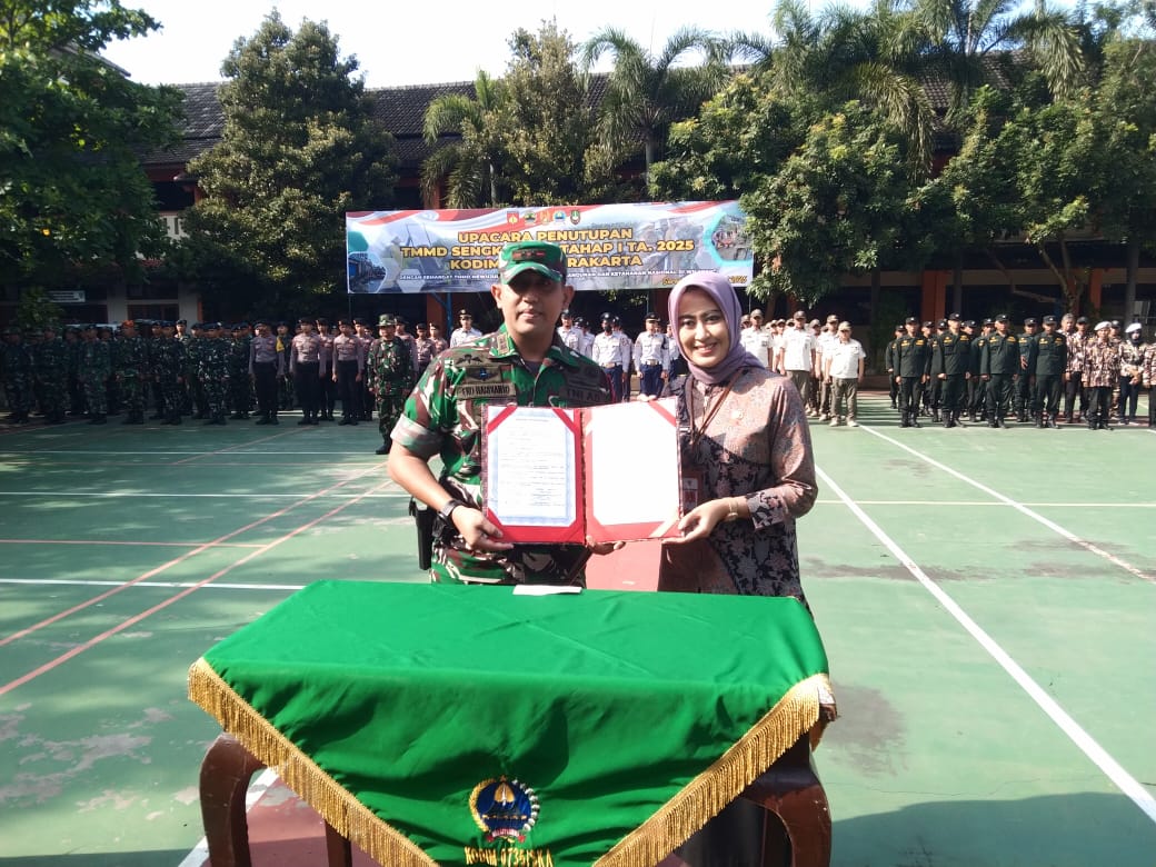 TMMD Sengkuyung Tahap I Tahun 2025 di Wilayah Kodim 0735/Surakarta Resmi Ditutup, Seluruh Sasaran Selesai 100 %