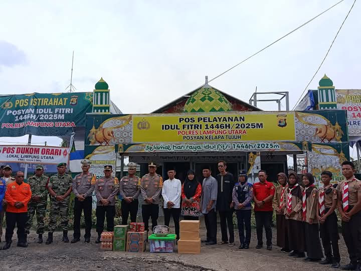 Wabup Lampura Bersama Kapolres Tinjau Pospam