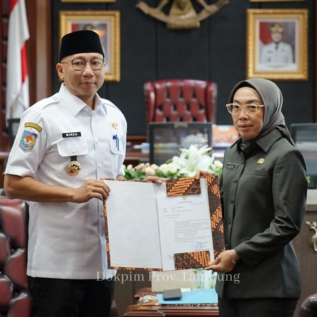 Wakil Bupati Way Kanan Terima Surat Penugasan sebagai Plt. Bupati Dari Gubernur Lampung