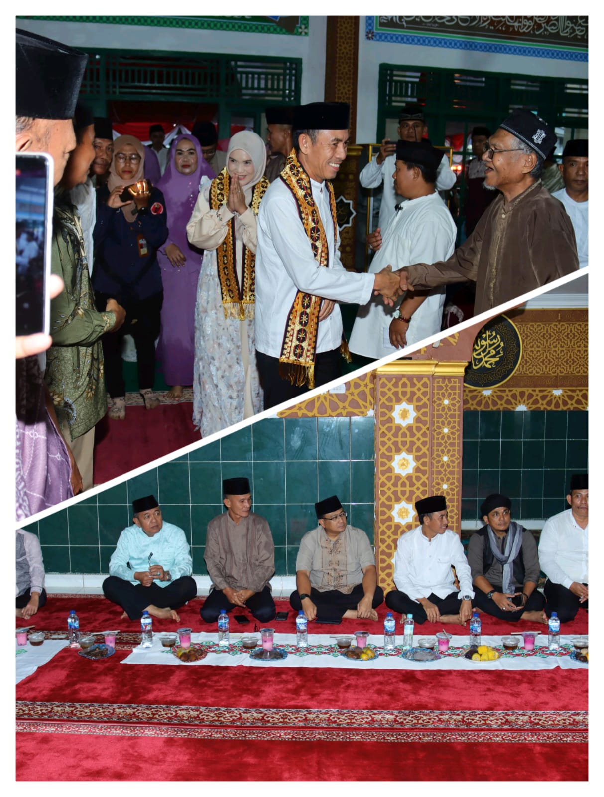 Wakil Bupati dan Wakil Ketua TP-PKK Lampura Berbuka Puasa di Desa Cempaka