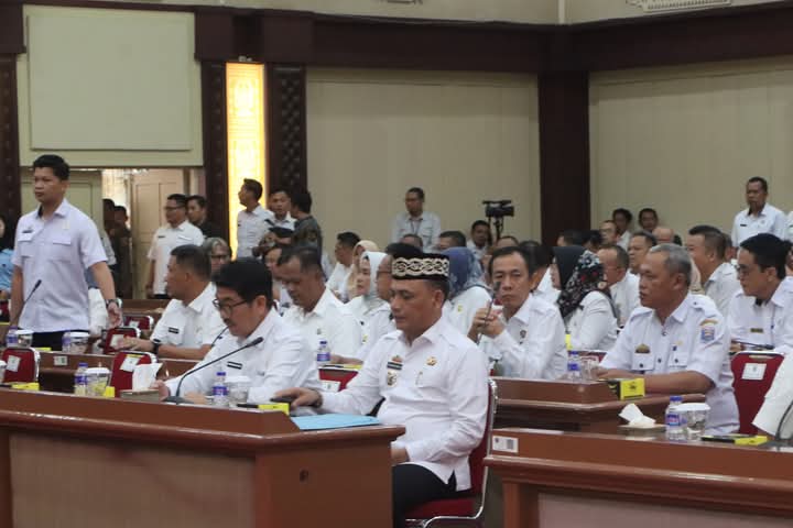 Bupati dan Wakil Bupati Lampura Hadiri Rapat Koordinasi di Pemprov