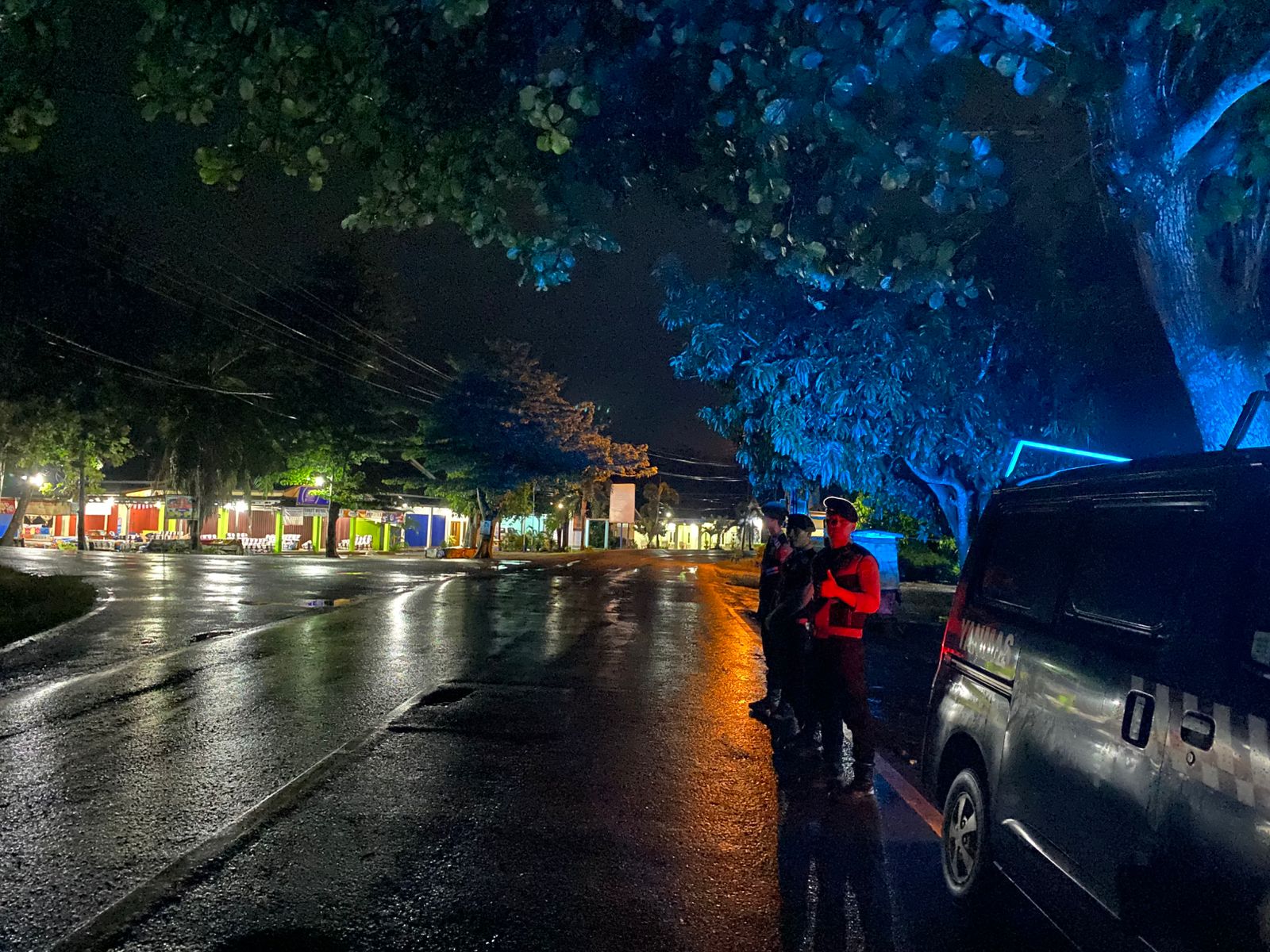 Cegah C3 dan Street Crime Malam Hari, Satuan Samapta Polres Tulang Bawang Gelar Patroli Kota Presisi di Wilayah Menggala