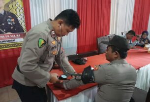 Dokkes Polres Tulang Bawang Rutin Cek Kesehatan Personel di Pos Pam dan Pos Yan, AKBP Yuliansyah Paparkan Tujuannya