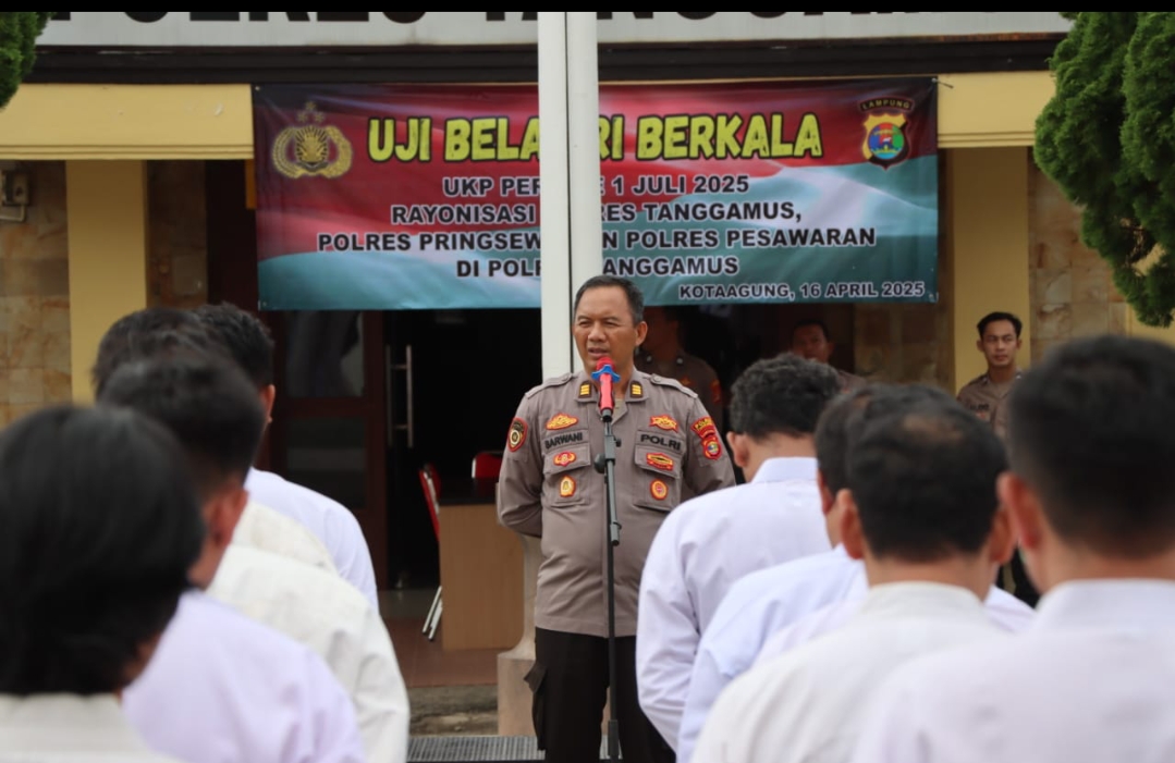 Uji Bela Diri Berkala UKP 1 Juli 2025 Digelar di Mapolres Tanggamus, Libatkan Tiga Polres