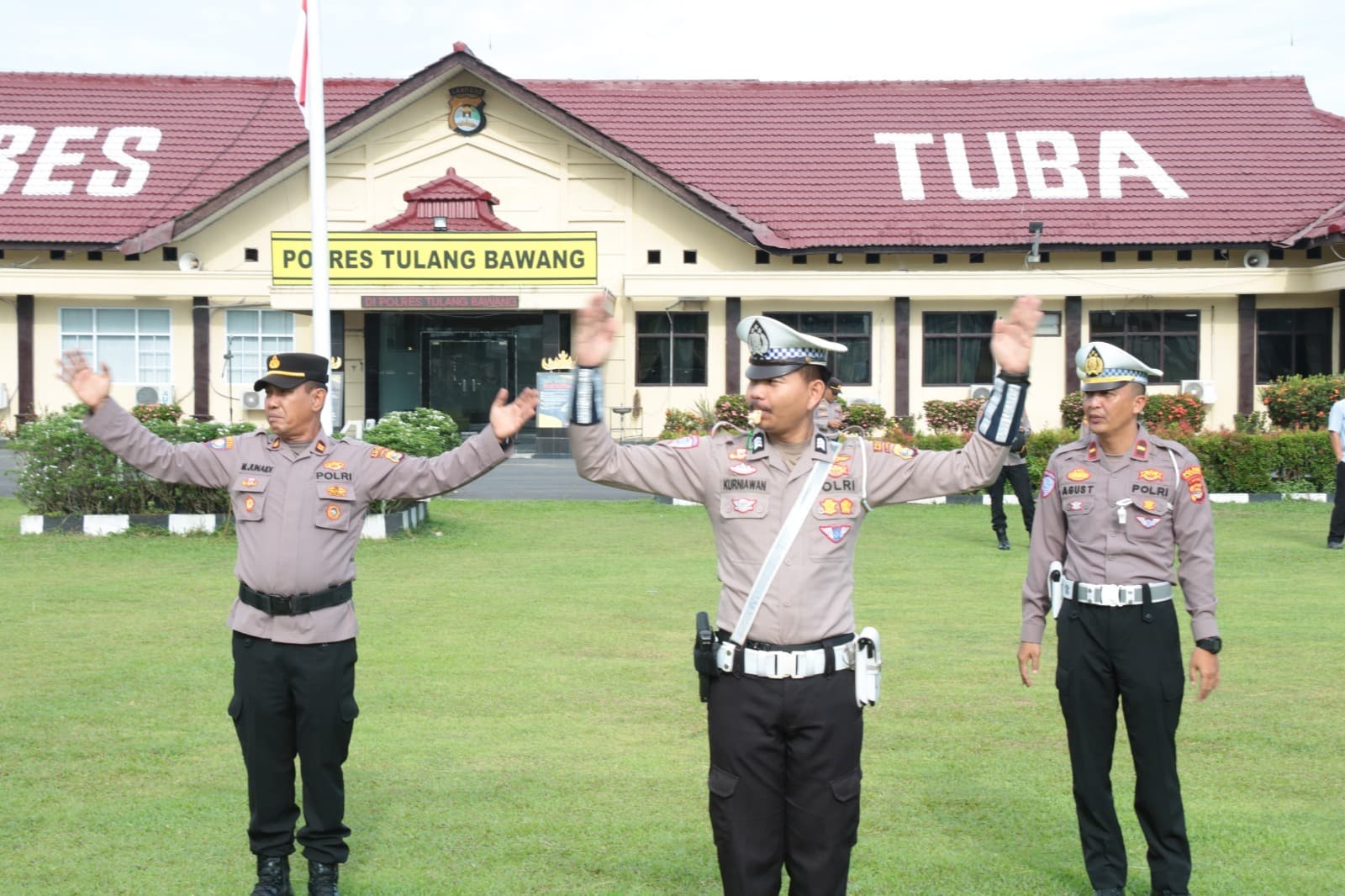 Polres Tulang Bawang Gelar Latkatpuan 12 Gerakan Pengaturan Lalu Lintas, Ini Tujuannya