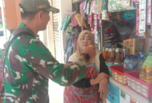 Tingkatkan Perekonomian, Babinsa Sangkrah Berikan Motifasi Kepada Pelaku UMKM Di Wilayah Binaan