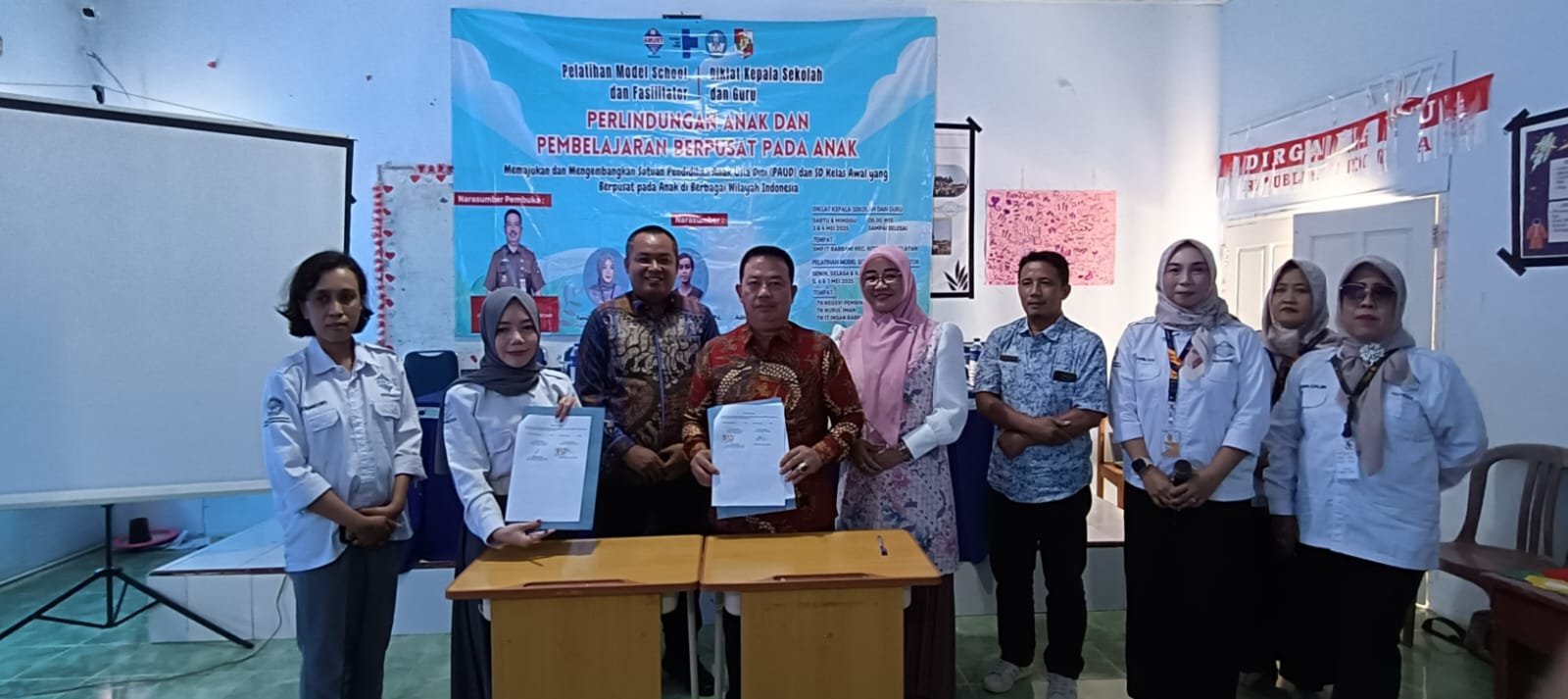 Diknas Lampura Jalin Kerjasama Dengan Yayasan AMURT Indonesia