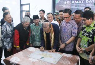 Gedung Sekertariat Cabang HMI Kotabumi di Resmikan