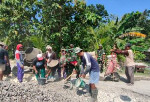 Hari Libur Rabat Beton Tetap Dikebut