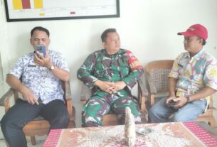 Lurah Pasar Singosaren Jadi Sasaran Komsosnya Babinsa Kemlayan