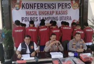 Ops Pekat Krakatau, Polres Lampura berhasil ungkap 34 Kasus Kriminal