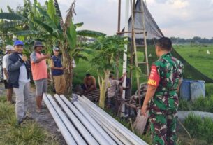 Sinergi Babinsa Nogosari Dan Distan Pastikan Kondisi Pompa Air