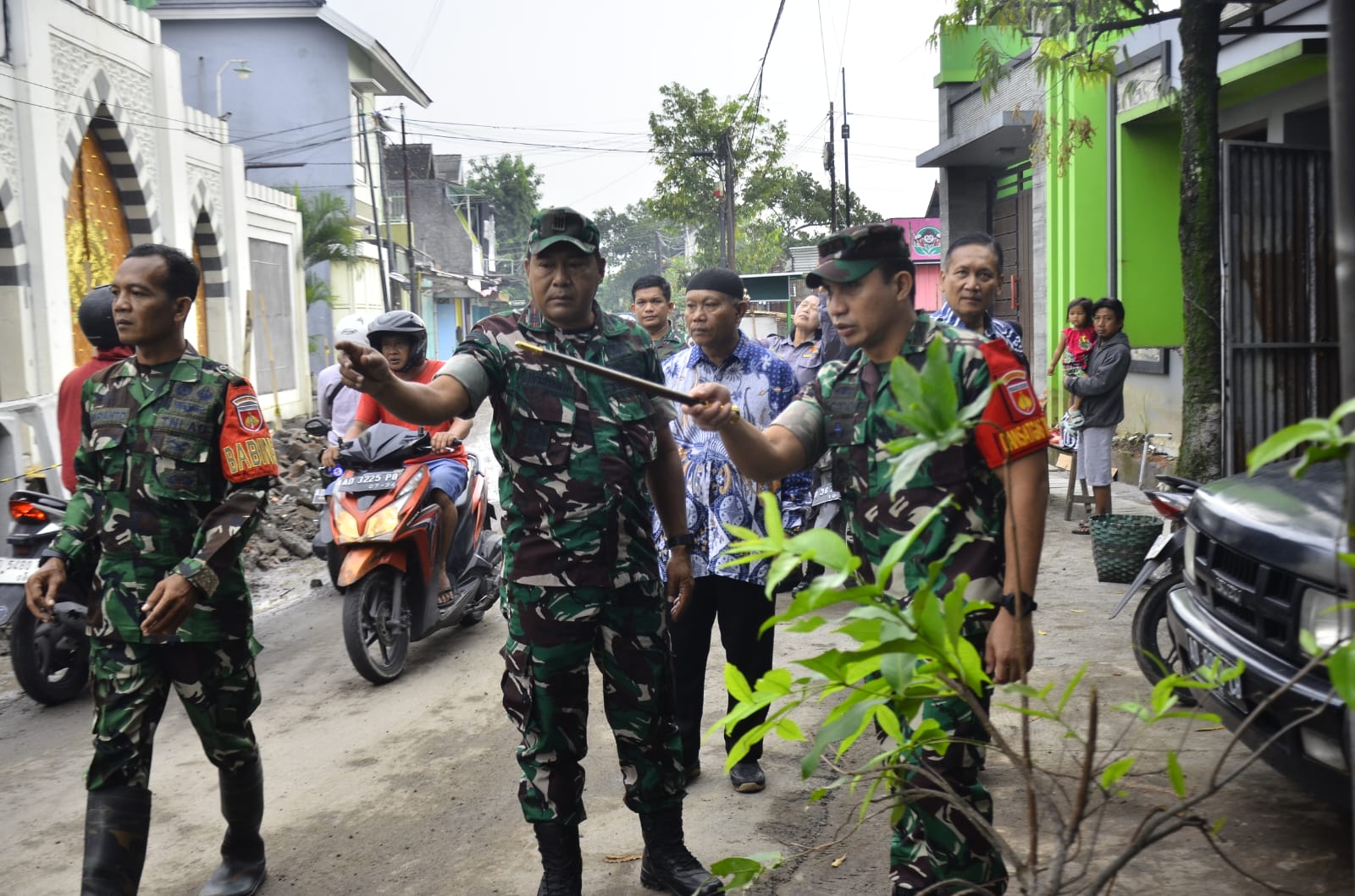 Dandim 0735/Surakarta Sidak Lokasi TMMD Sengkuyung Tahap II Di Kelurahan Mojo