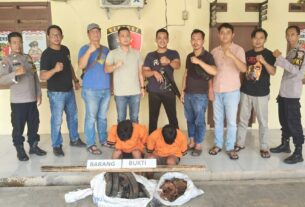 Dalam Waktu 3 Jam, Dua Pelaku Curat Dinamo Listrik Ditangkap Polsek Banjar Agung