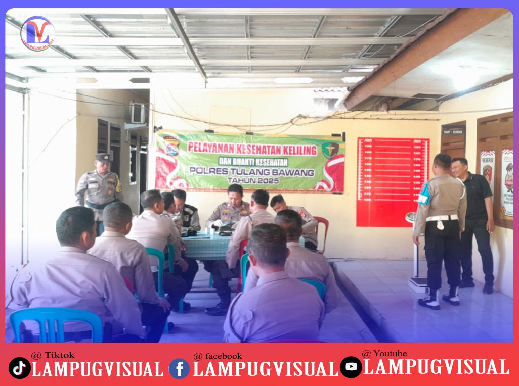 Dokkes Polres Tulang Bawang Gelar Yankesling di Mapolsek Banjar Agung, Ini Tujuannya