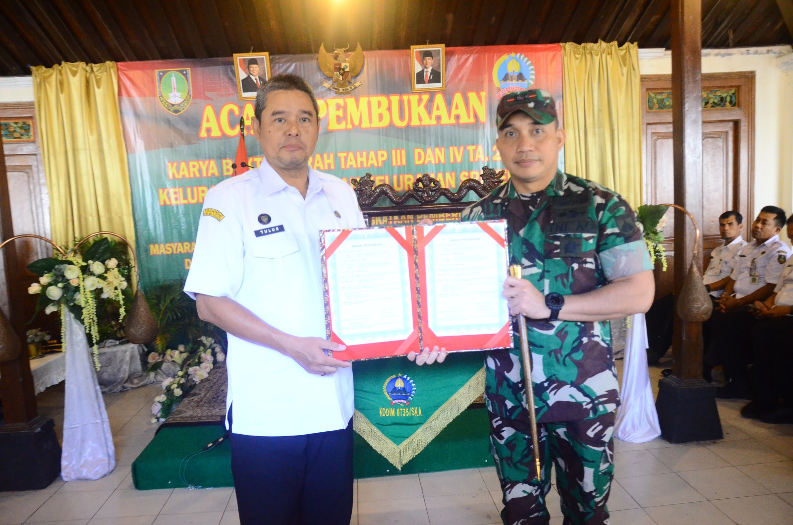 Karya Bakti Daerah Tahap III Dan IV di Wilayah Kodim 0735/Surakarta Resmi Dibuka, Sasaran Meliputi Fisik Dan Non Fisik