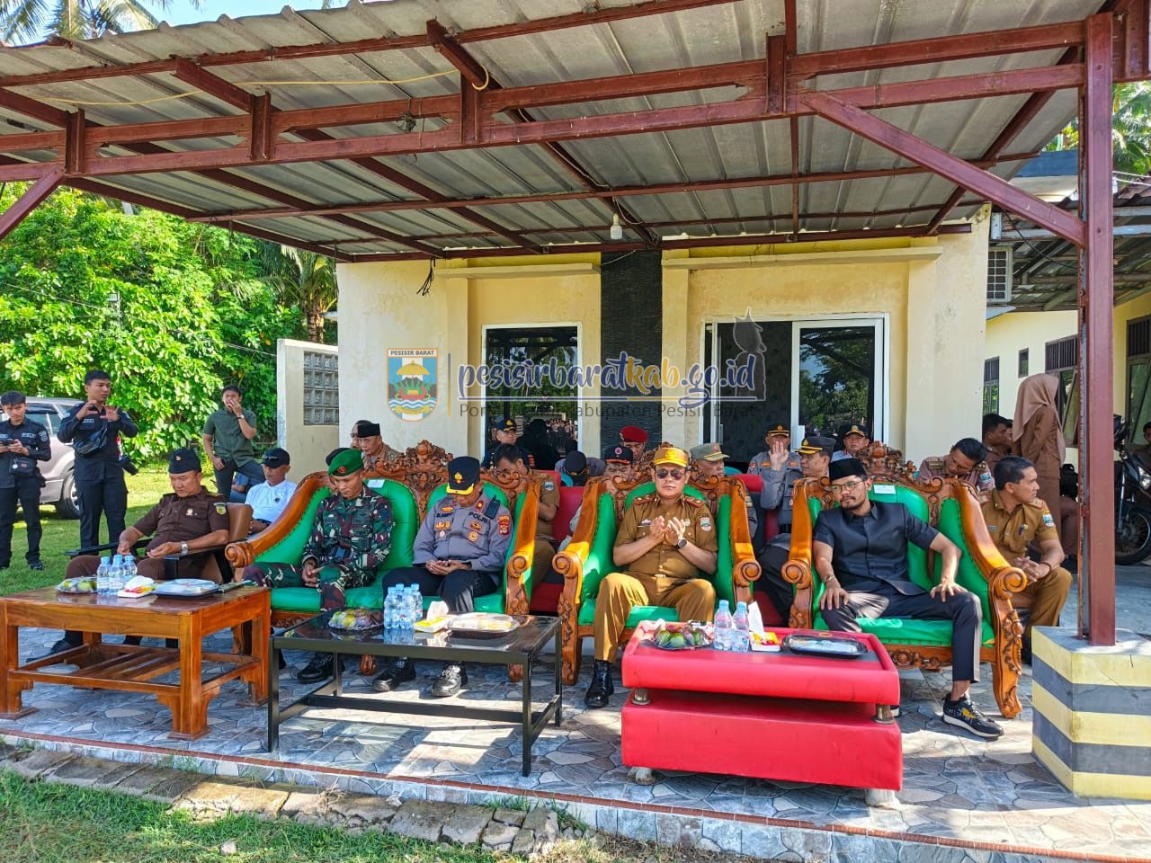 Pj.sekda hadiri apel pengamanan QS 6000 di pantai tanjung setia.
