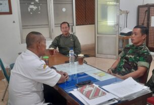 Rajut Sinergitas, Danramil 02/Banjarsari Silaturahmi Dengan Lurah Pasar Burung Depok Manahan