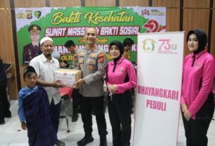 Sambut Hari Bhayangkara Ke-79, Polres Tulang Bawang Gelar Khitanan Massal Gratis Untuk 82 Anak