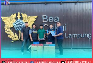 Sat Reskrim Polres Lampura Amankan Penjual Rokok Ilegal