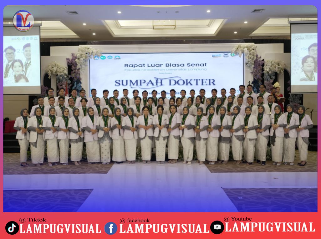 Unila Lantik 66 Dokter Baru, Hadirkan Lulusan Terbaik