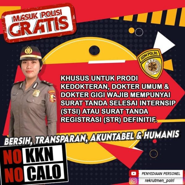 Penerimaan Siswa Sekolah Inspektur Polisi Sumber Sarjana (SIPSS) Tahun Anggaran 2021