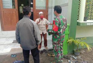 Jelang Kepulangan Ustadz ABB, Babinsa Tipes Komsos Dengan Ta'mir Masjid Baitussalam
